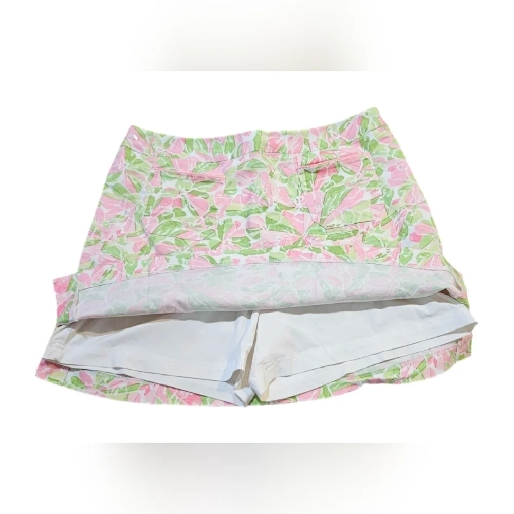 Liz Claiborne - Lizgolf Floral Golf Tennis Athleisure Pink/Green Skirt/ Skort‌‌ - Picture 2 of 9